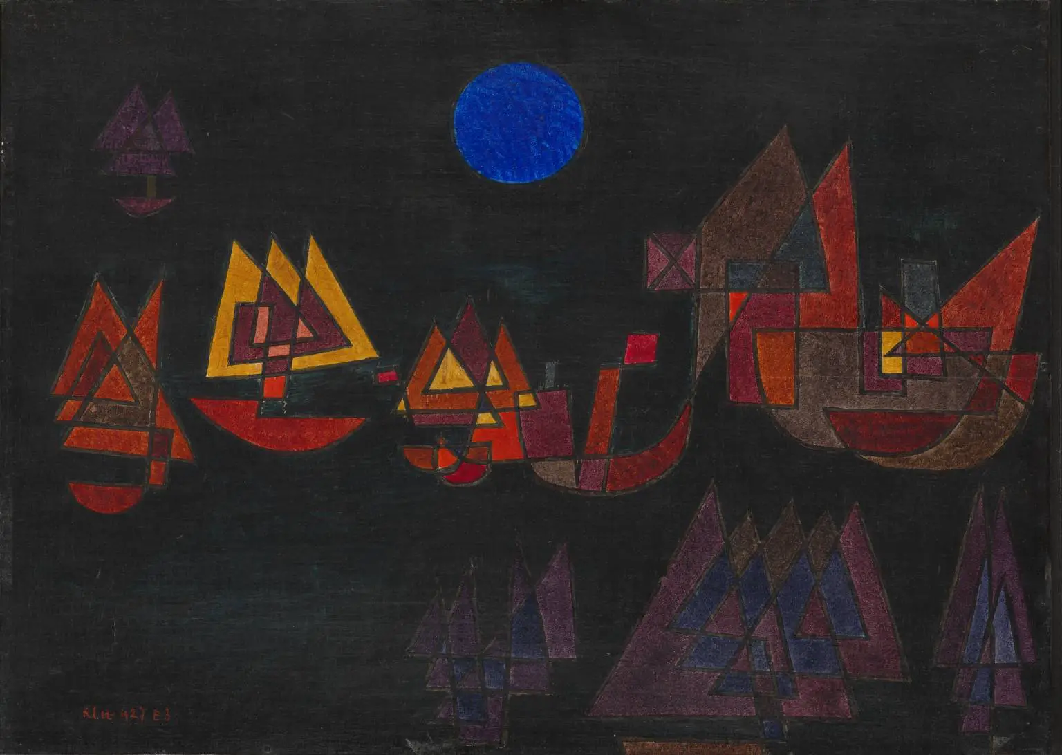 Ships in the Dark Paul Klee
